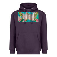 Plum western floral  license plate template Heavyweight Hoodie - BarkalooDesign