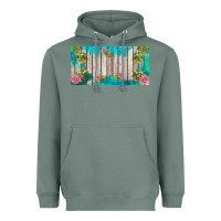 Sage western floral  license plate template Heavyweight Hoodie - BarkalooDesign