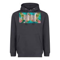 Smoke western floral  license plate template Heavyweight Hoodie - BarkalooDesign