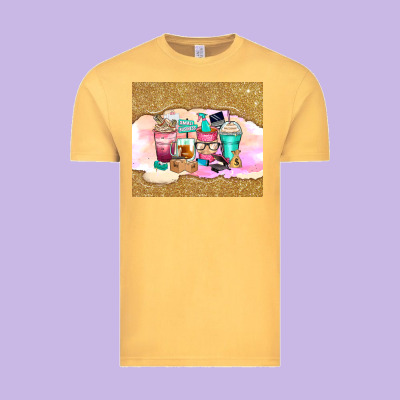 Small Business Coffee Cups Vintage Tee Designed By Zillion Design Studio