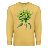 Antique Gold sun fill green green sunflower Premium Sweatshirt - LillyAllenDesigns