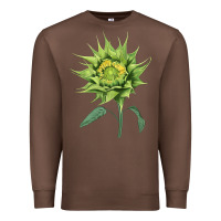 Chestnut sun fill green green sunflower Premium Sweatshirt - LillyAllenDesigns