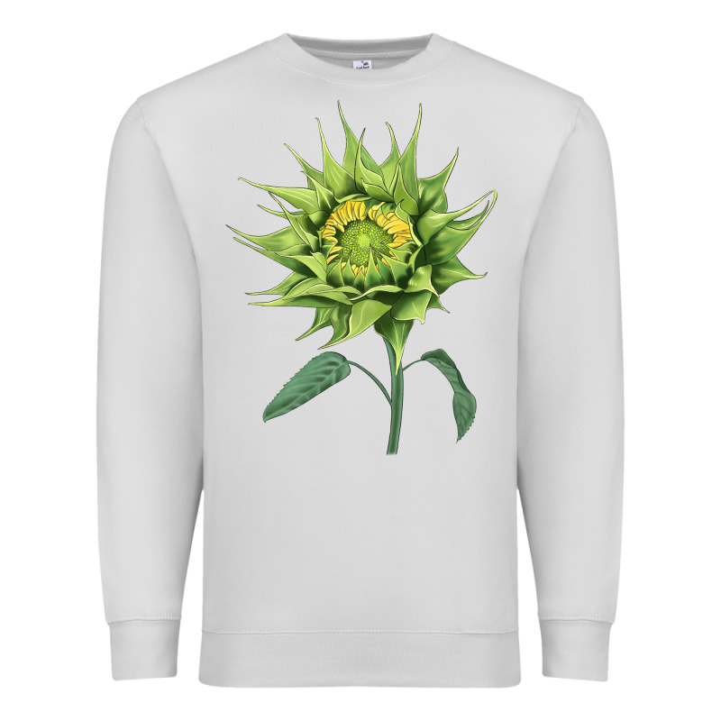 Sun Fill Green Green Sunflower Premium Sweatshirt by LillyAllenDesigns | Teevron