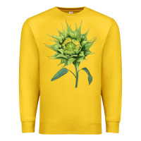 Lemon sun fill green green sunflower Premium Sweatshirt - LillyAllenDesigns