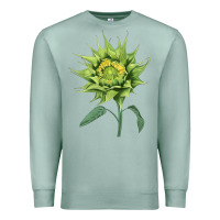 Seafoam sun fill green green sunflower Premium Sweatshirt - LillyAllenDesigns
