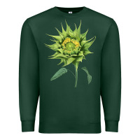 Sports Green sun fill green green sunflower Premium Sweatshirt - LillyAllenDesigns