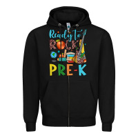 Black ready to rock pre k Zipper Hoodie - JahusDesignShop