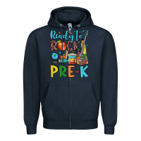 Navy ready to rock pre k Zipper Hoodie - JahusDesignShop