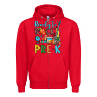 Red ready to rock pre k Zipper Hoodie - JahusDesignShop
