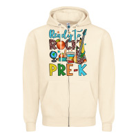 Sandshell ready to rock pre k Zipper Hoodie - JahusDesignShop