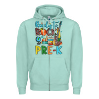 Seafoam ready to rock pre k Zipper Hoodie - JahusDesignShop