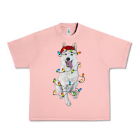Salmon christmas white shepherd with christmas lights Urban Heavy Tee - RanaPortraitStore