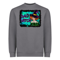 Storm Halloween Bad Witch Vibes Watercolor Heavyweight Sweatshirt - RanaPortraitStore