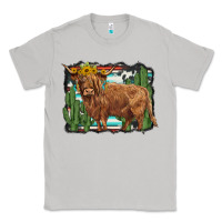 Moon Dust western cactus highland cow Classic Tee - BarkalooDesign