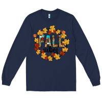 Navy fall vibes Long Sleeve Tee - CowhideDigitalArt