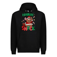 Black lookin' like a snack christmas character Premium Hoodie - MaliasSmallBusiness