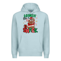 Blue Mist lookin' like a snack christmas character Premium Hoodie - MaliasSmallBusiness