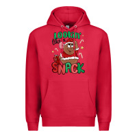 Cardinal lookin' like a snack christmas character Premium Hoodie - MaliasSmallBusiness