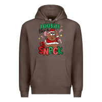 Coffee lookin' like a snack christmas character Premium Hoodie - MaliasSmallBusiness