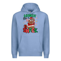 Colony Blue lookin' like a snack christmas character Premium Hoodie - MaliasSmallBusiness