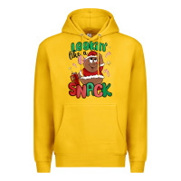 Lemon lookin' like a snack christmas character Premium Hoodie - MaliasSmallBusiness