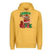 Mustard lookin' like a snack christmas character Premium Hoodie - MaliasSmallBusiness