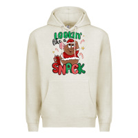 Oatmeal Heather lookin' like a snack christmas character Premium Hoodie - MaliasSmallBusiness