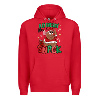 Red lookin' like a snack christmas character Premium Hoodie - MaliasSmallBusiness