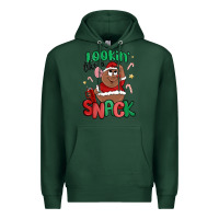 Sports Green lookin' like a snack christmas character Premium Hoodie - MaliasSmallBusiness
