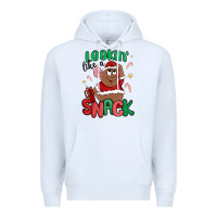 White lookin' like a snack christmas character Premium Hoodie - MaliasSmallBusiness