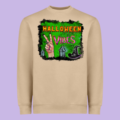 Heavyweight Sweatshirt Watercolor Halloween Vibes