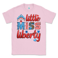 Bubblegum Pink little miss liberty Classic Tee - HRA Design Shop