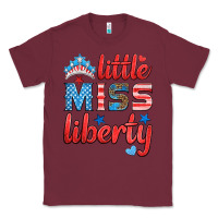 Burgundy little miss liberty Classic Tee - HRA Design Shop