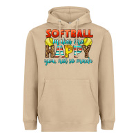 Mushroom Softball Makes Me Happy You, Not So Much Heavyweight Hoodie - LillyAllenDesigns