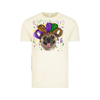 Vintage Arctic mardi gras hat pug Vintage Tee - RanaPortraitStore