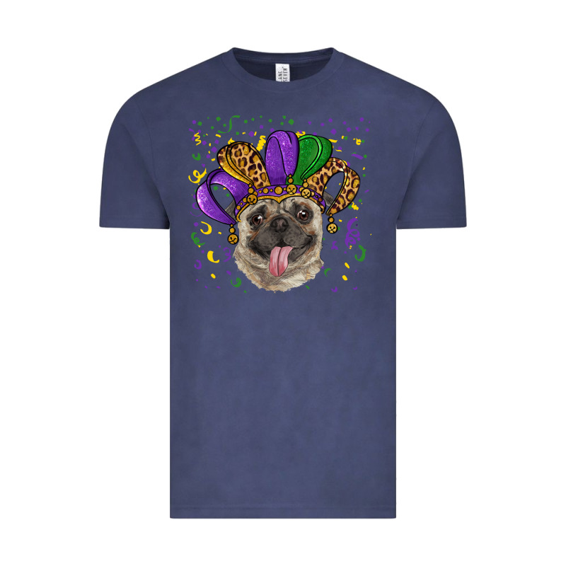 Mardi Gras Hat Pug Vintage Tee by RanaPortraitStore | Teevron
