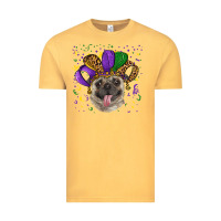 Vintage Mustard mardi gras hat pug Vintage Tee - RanaPortraitStore