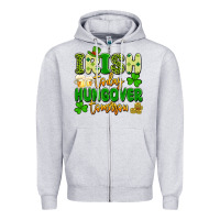 Heather Grey irish today hungover tomorrow Zipper Hoodie - Artiststas