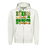 Oatmeal Heather irish today hungover tomorrow Zipper Hoodie - Artiststas