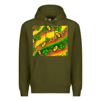 Army Green st patricks coin and shamrock Premium Hoodie - AdoDesignShop