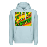 Blue Mist st patricks coin and shamrock Premium Hoodie - AdoDesignShop