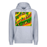 Heather Grey st patricks coin and shamrock Premium Hoodie - AdoDesignShop