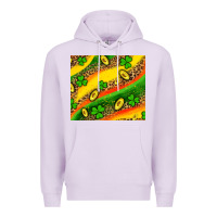 Lilac st patricks coin and shamrock Premium Hoodie - AdoDesignShop