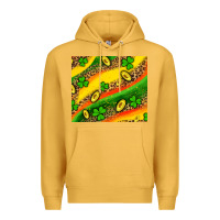 Mustard st patricks coin and shamrock Premium Hoodie - AdoDesignShop