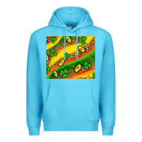Ocean Blue st patricks coin and shamrock Premium Hoodie - AdoDesignShop