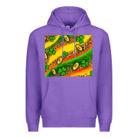 Purple st patricks coin and shamrock Premium Hoodie - AdoDesignShop