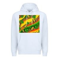White st patricks coin and shamrock Premium Hoodie - AdoDesignShop