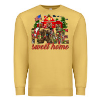 Antique Gold Army Christmas home sweet home Premium Sweatshirt - NancyCooperArtShop