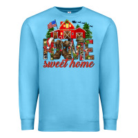 Ocean Blue Army Christmas home sweet home Premium Sweatshirt - NancyCooperArtShop