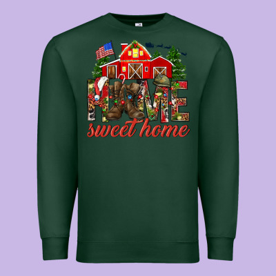 Army Christmas Home Sweet Home Premium Sweatshirt Designed By Nancycooperartshop